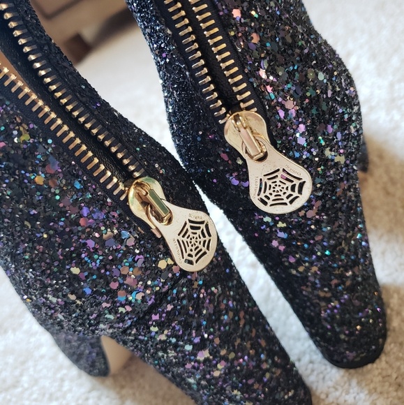 Charlotte Olympia Shoes - 💜Charlotte Olympia purple sparkle booties💜